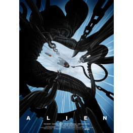 Alien Art Print Attack 42 x 30 cm